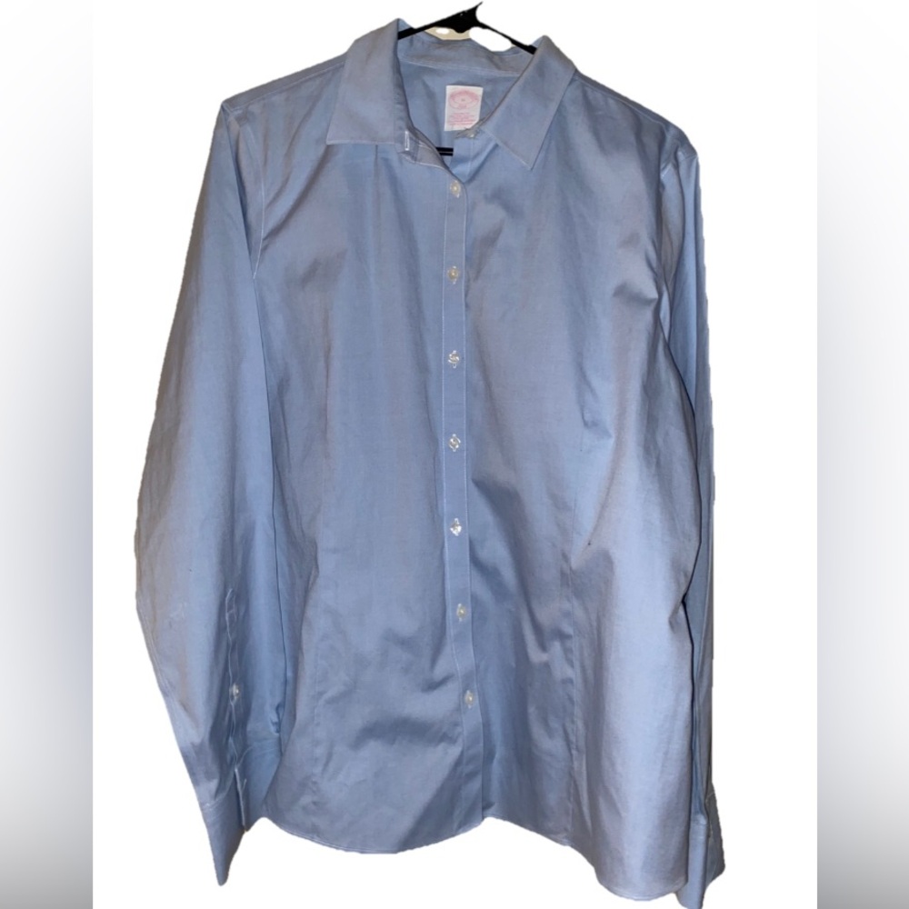 Brooks Brothers Sky Blue Dress Shirt Work Attire